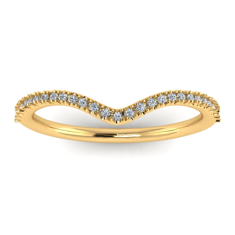 "Kira" Pave U Shape Eternity 0.65ct Diamond Ring ET25 - HEERA DIAMONDS