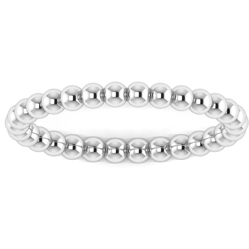 "Zev" Minimalist Beads Contemporary Eternity Ring ET79 - HEERA DIAMONDS