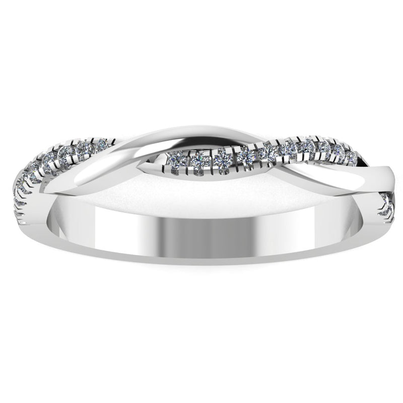 "Noemi" Twist Pavé Diamond Eternity Ring ET68 - HEERA DIAMONDS