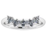 "Alora" Marquise and Round Brilliant Cut Diamond Shaped Eternity Ring ET32 - HEERA DIAMONDS