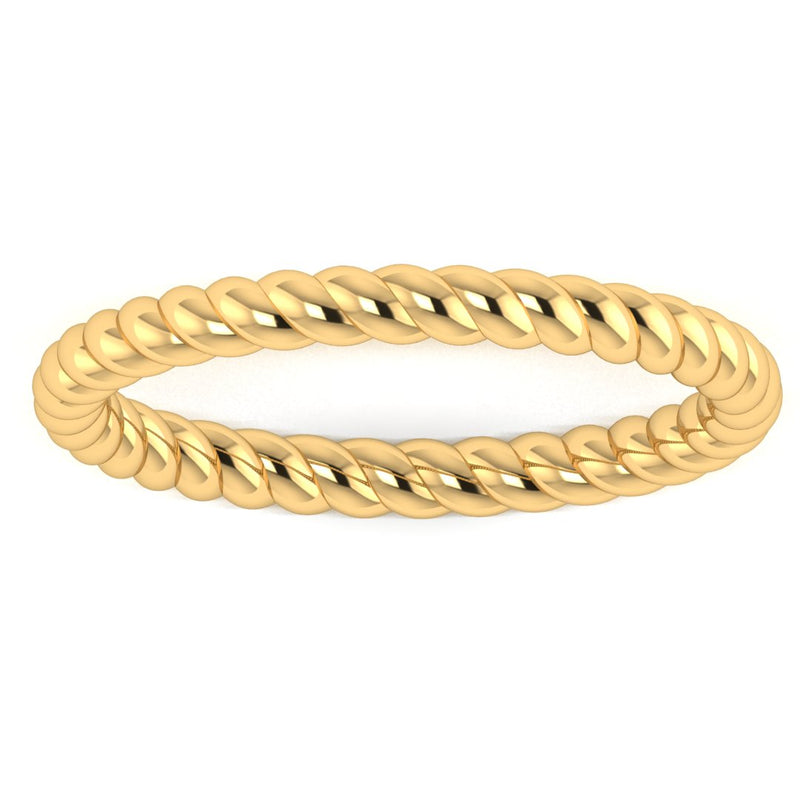 "Aspen" Minimalist Twisted Rope Contemporary Eternity Ring ET72 - HEERA DIAMONDS