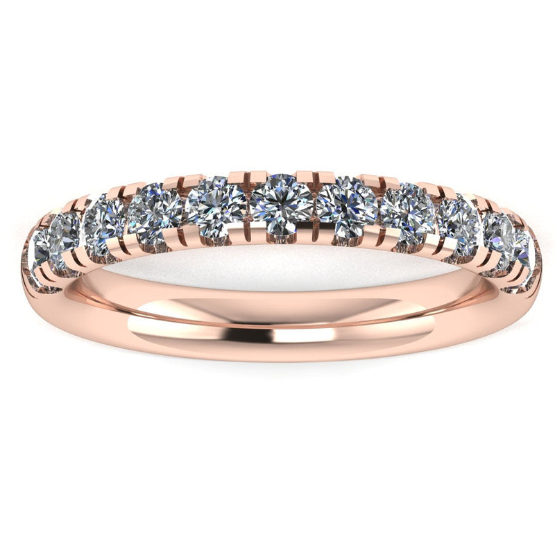 Micro Set Diamond Eternity Band Wedding Ring - HEERA DIAMONDS