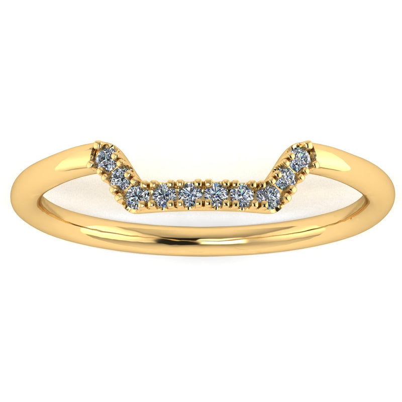 "Lil" Dainty Micro Set Square Shaped 0.14ct Diamond Eternity Ring ET54 - HEERA DIAMONDS