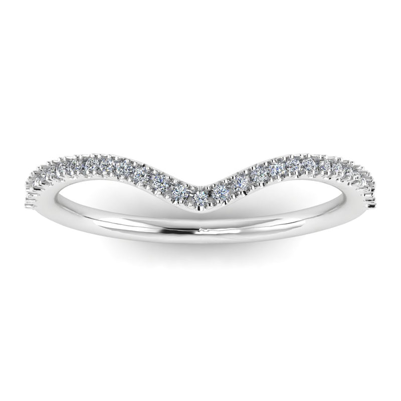 "Kira" Pave U Shape Eternity 0.65ct Diamond Ring ET25 - HEERA DIAMONDS