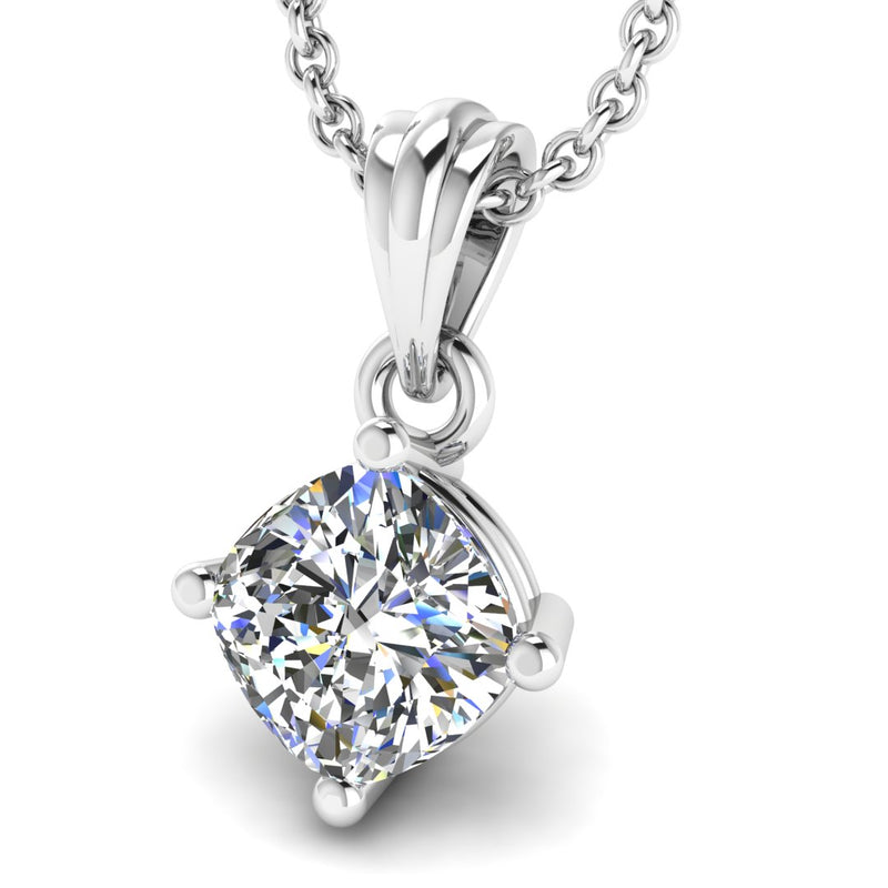 Round Brilliant Solitaire Natural Diamond Pendant PCC4B - HEERA DIAMONDS