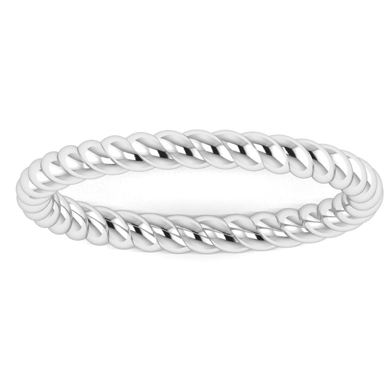 "Aspen" Minimalist Twisted Rope Contemporary Eternity Ring ET72 - HEERA DIAMONDS