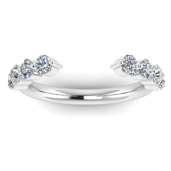 "Clio" Bubble 1.60ct Round Brilliant Diamonds Open Eternity Ring ET10 - HEERA DIAMONDS