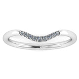 "Lacey" Pavé Diamond Subtly Shaped Eternity Ring E51 - HEERA DIAMONDS