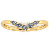 "Zoey" Dainty Round, Pear and Oval Diamond Shaped Eternity Band ET49 - HEERA DIAMONDS