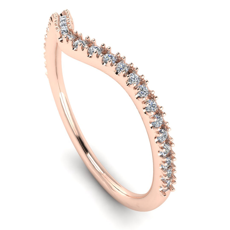 "Kira" Pave U Shape Eternity 0.65ct Diamond Ring ET25 - HEERA DIAMONDS