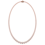 Round Brilliant Cut Graduating Diamond Illusion Set Necklace NE210030 - HEERA DIAMONDS