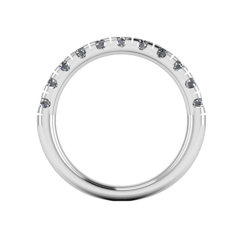 Micro Set Diamond Eternity Band Wedding Ring - HEERA DIAMONDS