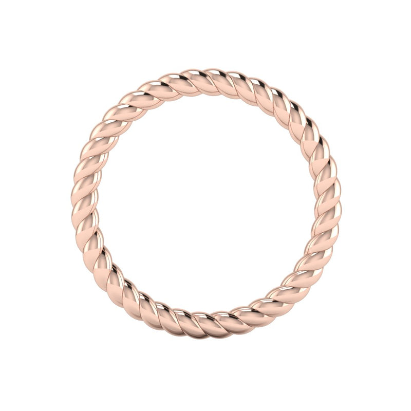 "Aspen" Minimalist Twisted Rope Contemporary Eternity Ring ET72 - HEERA DIAMONDS