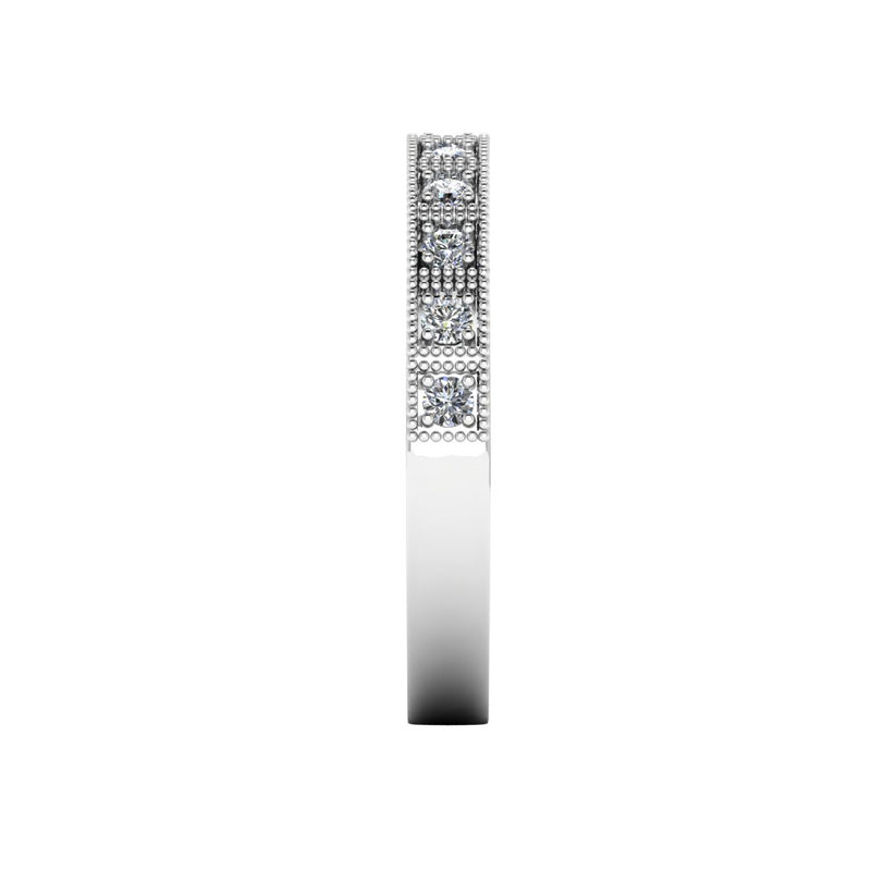 "Althea" Vintage Half Eternity 0.25ct Diamond Ring ET1 - HEERA DIAMONDS