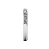 Princess Cut Diamond Channel Set Eternity Band Wedding Ring - HEERA DIAMONDS