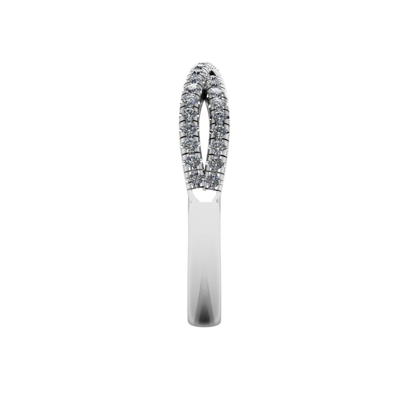 "Bianca" Crossover Pavé Diamond Eternity Ring ET66 - HEERA DIAMONDS