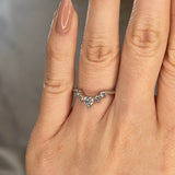 "Lexis" Heart and Petals Centre Dip Eternity Ring ET14 - HEERA DIAMONDS