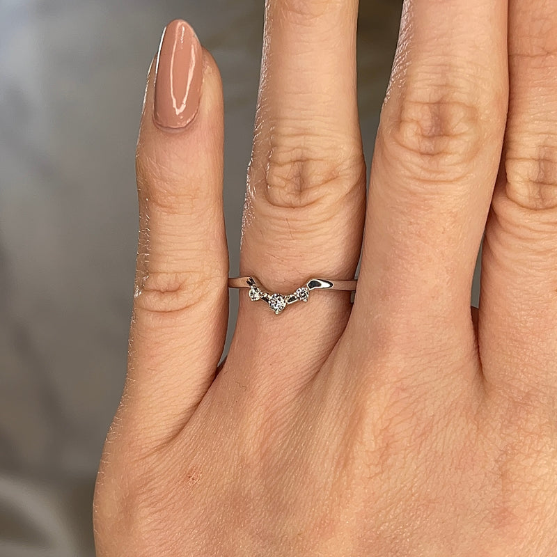 "Evie" Dainty Diamond Shaped Eternity Band ET20 - HEERA DIAMONDS