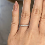 "Malin" Subtly Shaped Dainty Diamond Eternity Band ET26 - HEERA DIAMONDS