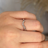 "Hollis" Subtle U Shaped Diamond Eternity Ring ET31 - HEERA DIAMONDS