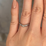 "Zoey" Dainty Round, Pear and Oval Diamond Shaped Eternity Band ET49 - HEERA DIAMONDS