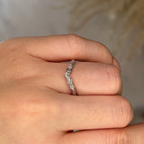 "Zoey" Dainty Round, Pear and Oval Diamond Shaped Eternity Band ET49 - HEERA DIAMONDS