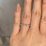 "Helene" Bubble Wave Shaped Round Brilliant Diamonds Eternity Ring ET50 - HEERA DIAMONDS