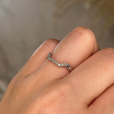 "Lil" Dainty Micro Set Square Shaped 0.14ct Diamond Eternity Ring ET54 - HEERA DIAMONDS