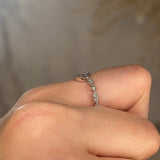 "Elisa" Sparkling Wishbone Diamond Eternity Ring ET70 - HEERA DIAMONDS