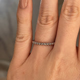 "Zev" Minimalist Beads Contemporary Eternity Ring ET79 - HEERA DIAMONDS