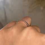 "Jo" Mini Bubbles Round Circle Pattern Diamond Half Eternity Ring E80 - HEERA DIAMONDS