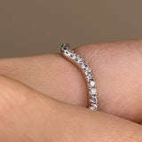 "Kira" Pave U Shape Eternity 0.65ct Diamond Ring ET25 - HEERA DIAMONDS