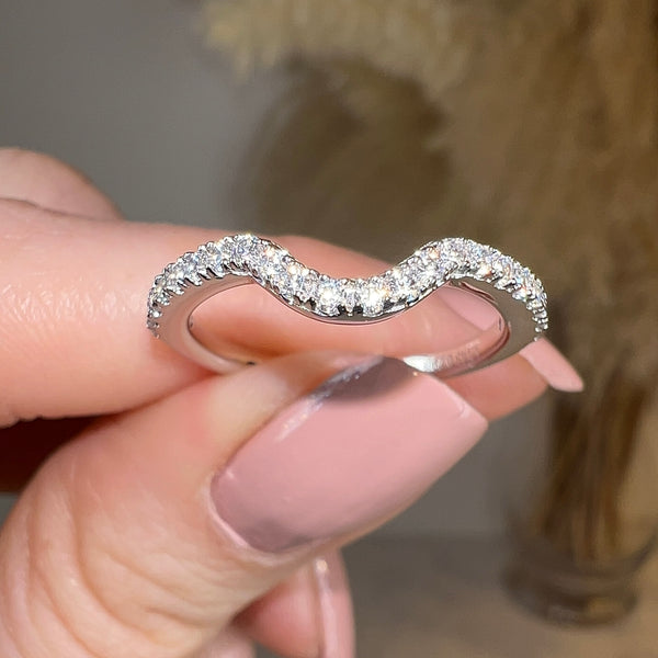 "Esme" U Shaped Pavé Diamond Eternity Ring ET43 - HEERA DIAMONDS