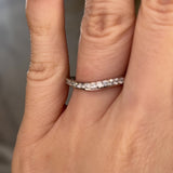 "Malin" Subtly Shaped Dainty 0.35ct Diamond Eternity Band ET26