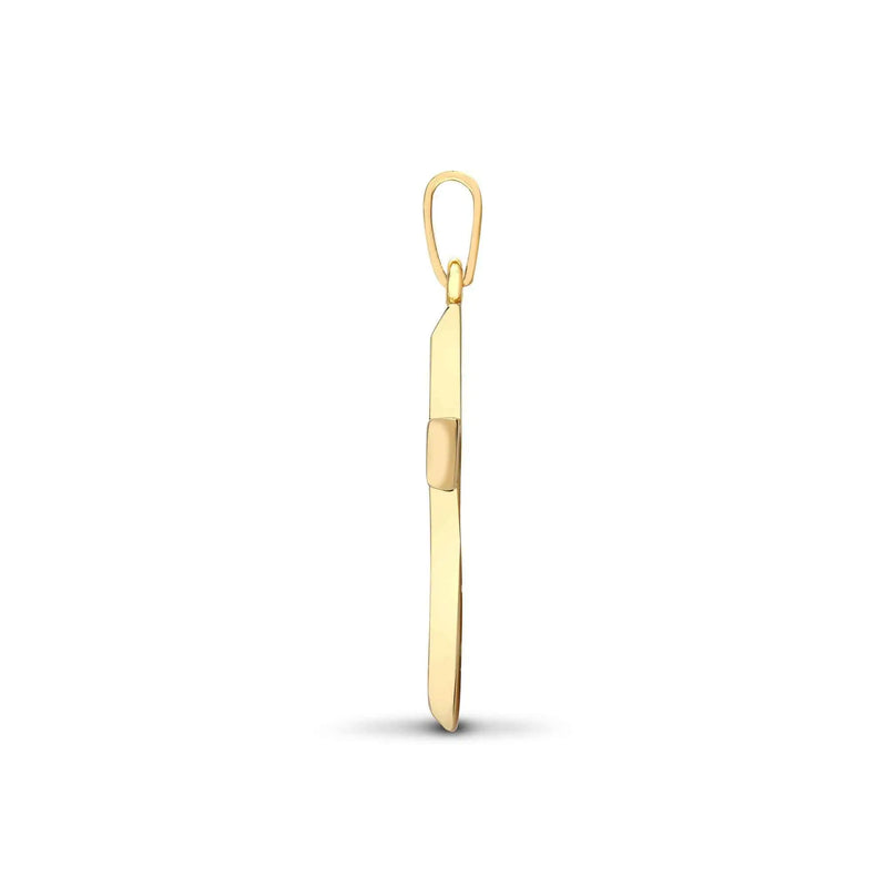9ct Yellow Gold Diamond Cross - HEERA DIAMONDS