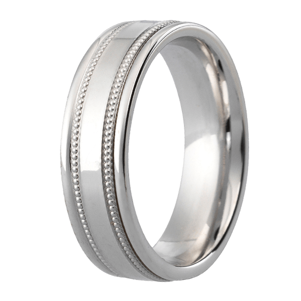 Traditional Court Mens Wedding band in a Comfort fit. - HEERA DIAMONDS