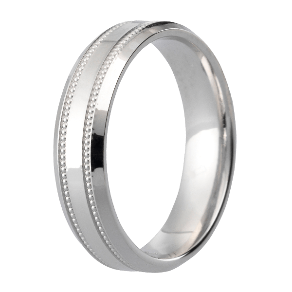 Traditional Court Mens Wedding band in a Comfort fit. - HEERA DIAMONDS