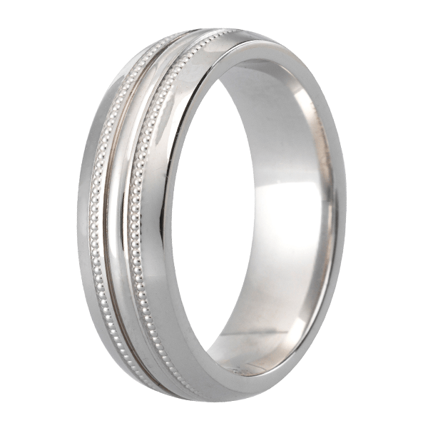 Traditional Court Mens Wedding band in a Comfort fit. - HEERA DIAMONDS