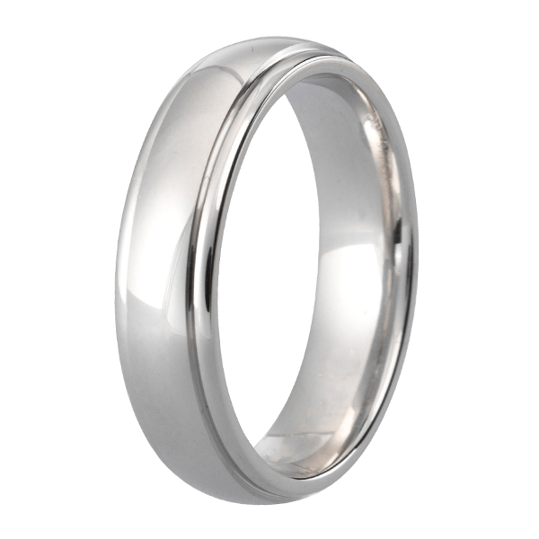 Traditional Court Mens Wedding band in a Comfort fit. - HEERA DIAMONDS