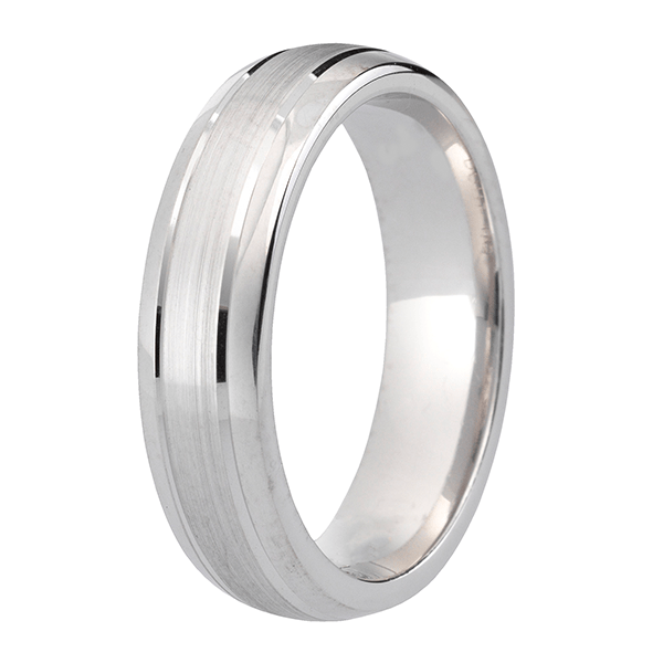 Traditional Court Mens Wedding band in a Comfort fit. - HEERA DIAMONDS