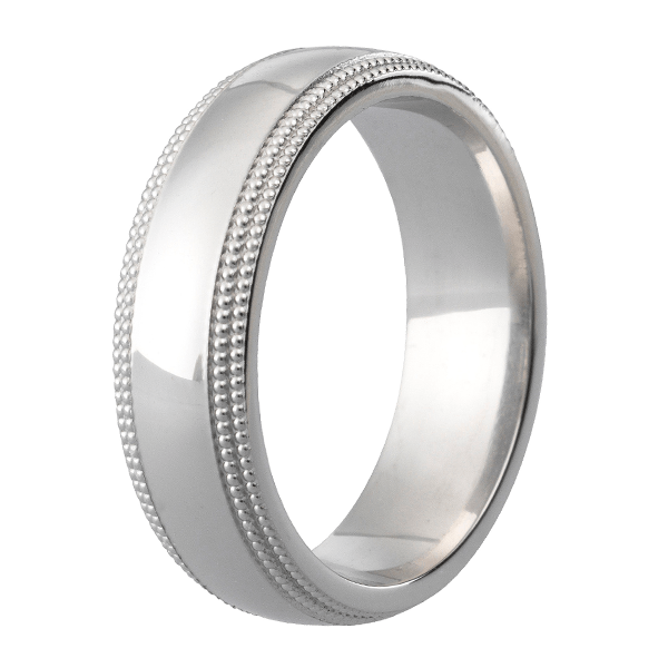 Traditional Court Mens Wedding band in a Comfort fit. - HEERA DIAMONDS