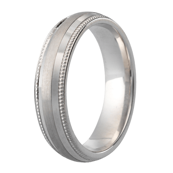 Traditional Court Mens Wedding band in a Comfort fit. - HEERA DIAMONDS