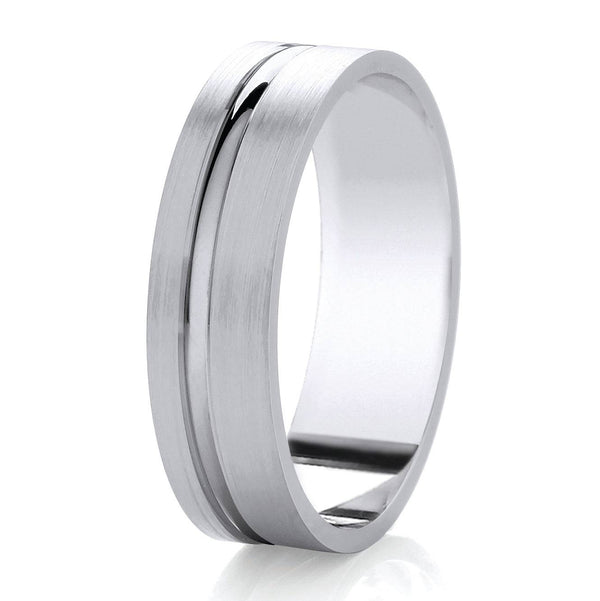 Traditional Court Mens Wedding band in a Comfort fit. - HEERA DIAMONDS