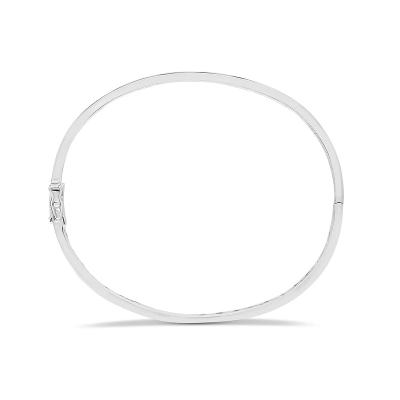 DIAMOND 1.00CT CHANNEL SETTING BANGLE IN 9K WHITE GOLD - HEERA DIAMONDS