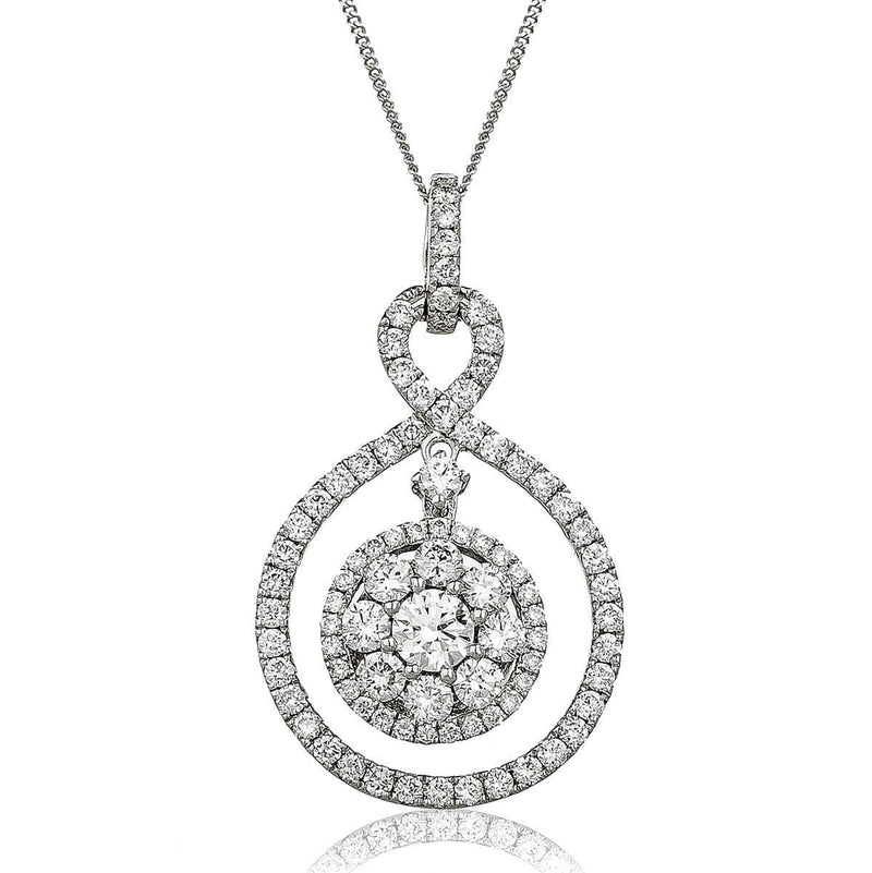 Diamond Cluster Pendant - HEERA DIAMONDS