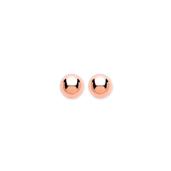 Rose Gold Ball Studs - HEERA DIAMONDS