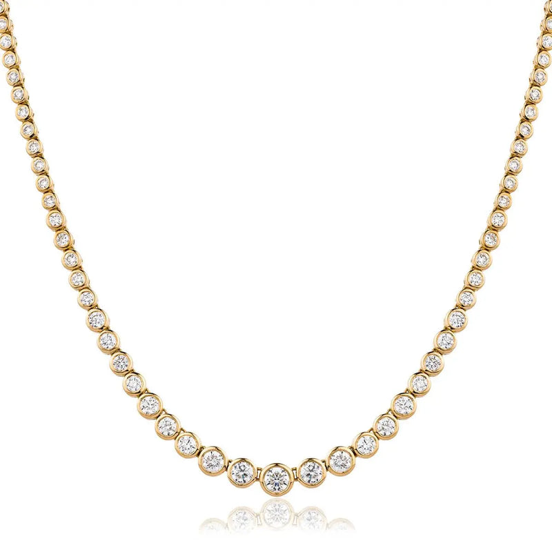 Rubover Set Diamond Tennis Necklace - HEERA DIAMONDS