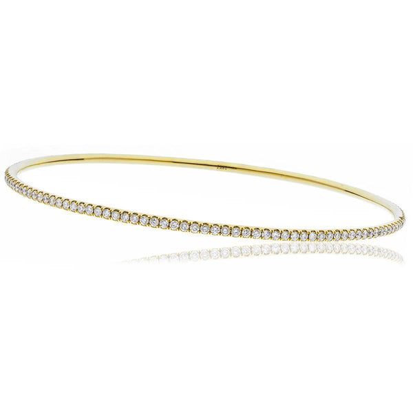 DIAMOND FULL SET BANGLE IN 18K YELLOW GOLD - HEERA DIAMONDS