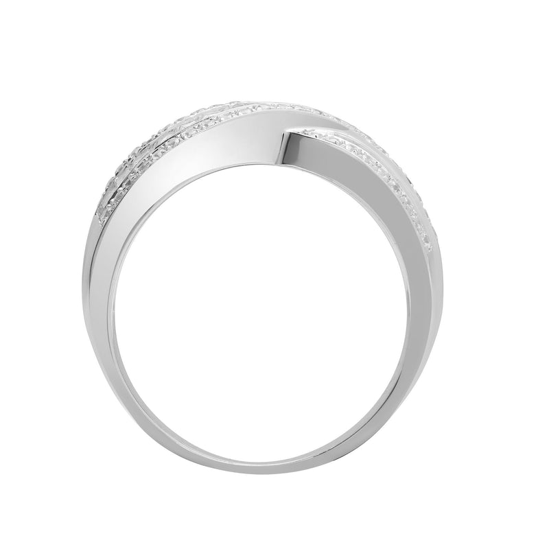 18ct White 1.09ct Round & Baguette Diamond Ring - HEERA DIAMONDS