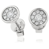 DIAMOND CLUSTER STUD EARRINGS - HEERA DIAMONDS